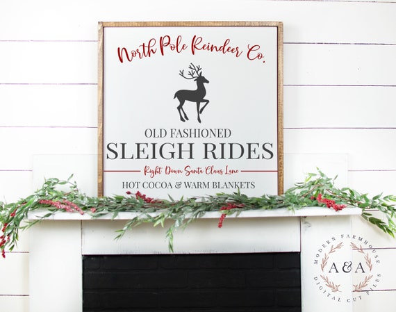 Download North Pole Reindeer Co Svg File Christmas Svg Holiday Svg Etsy PSD Mockup Templates