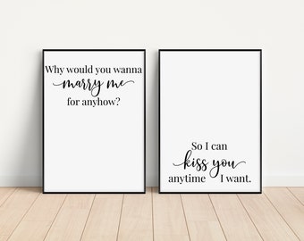 Sweet Home Alabama Movie Quote SVG | Why Would You Wanna Marry Me Anyhow Svg | Romantic Quote Svg | Bedroom Sign Svg | Couple Svg | Cut File