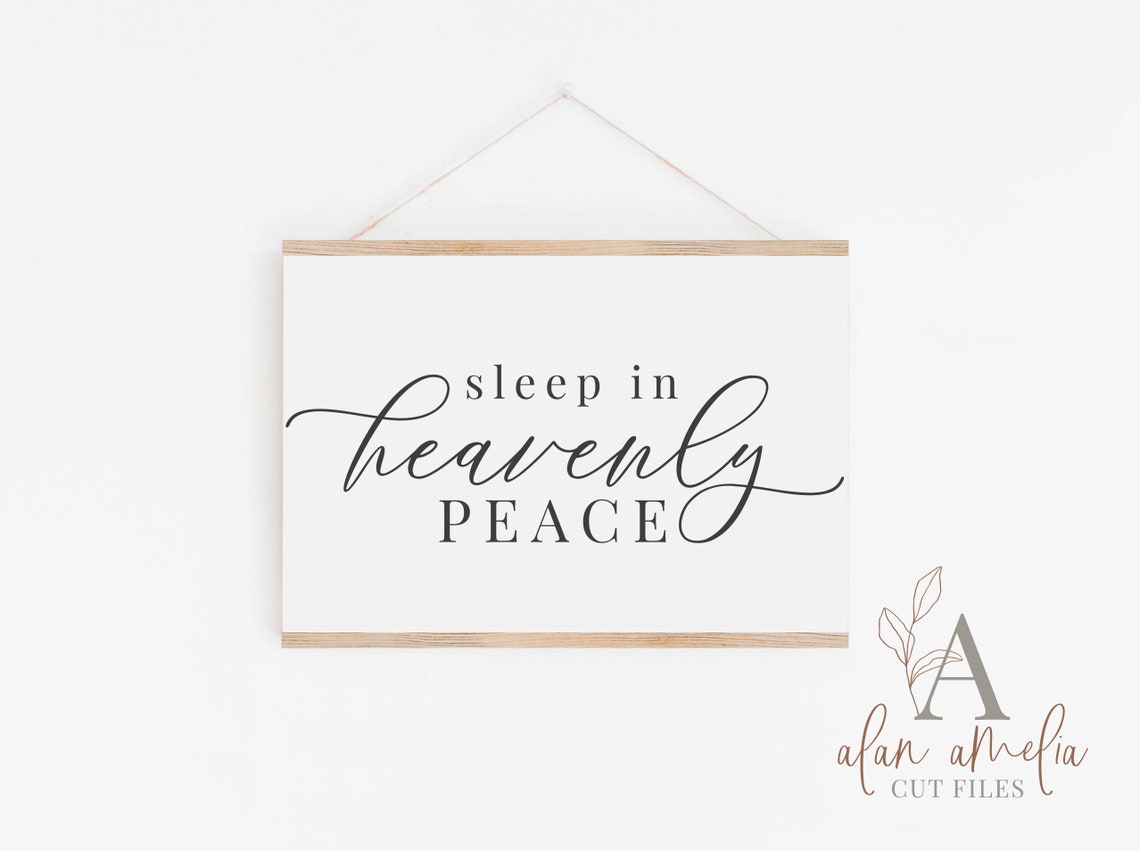 Sleep in Heavenly Peace SVG Silent Night Lyrics Svg | Etsy