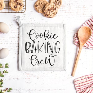 Equipo de horneado de galletas SVG / Archivos artesanales para hornear de Navidad / Delantal navideño a juego Descarga instantánea / Cricut / Silueta / Sublimación / PNG