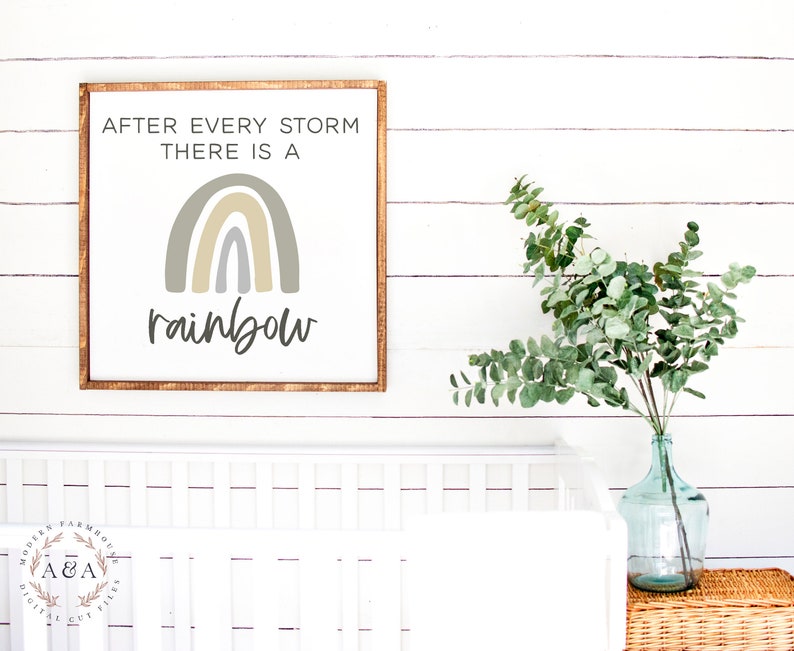 Download After Every Storm There Is A Rainbow Svg Rainbow Baby Quote | Etsy