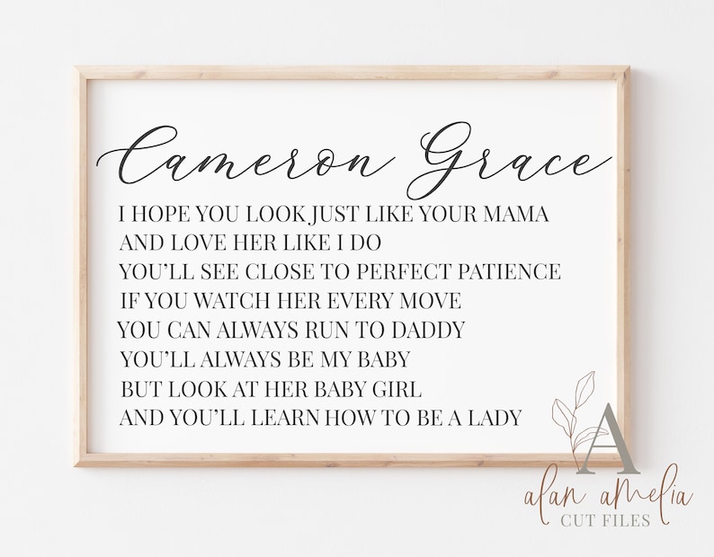 Brett Young Lyrics Svg Custom Printable Personalized Baby Gift Svg Personalized Girl Name Svg Personalized Nursery SVG Lady SVG
