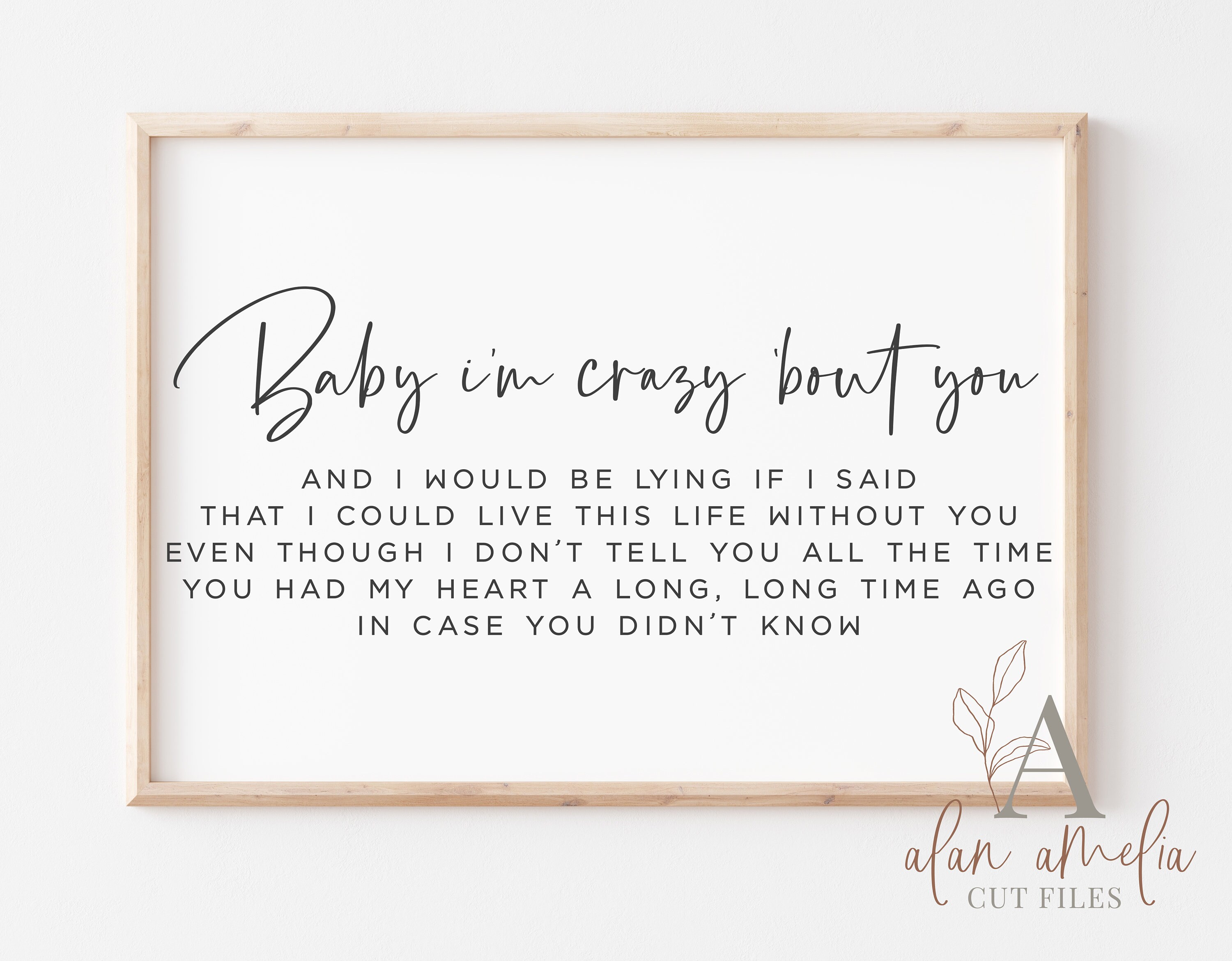 Crazy Bout You Svg In Case You Didn T Know Lyrics Etsy Crazy Bout You Svg In Case You Didn T Know Lyrics Etsy