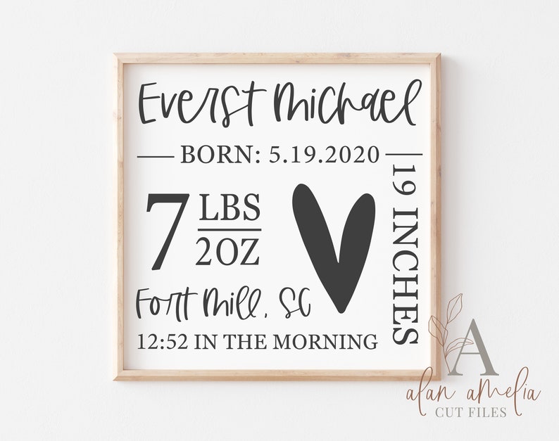 Download Custom Baby Stat Sign Svg Personalized Birth Stat Svg Personalized Birth Pillow Svg Birth Announcement Svg Modern Birth Stat Svg Digital Art Collectibles Vadel Com