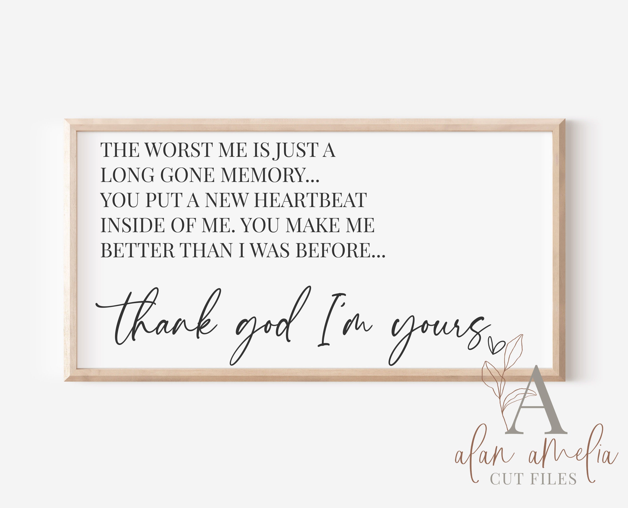 Thank God I M Yours Svg Yours Lyrics Svg Russell Etsy