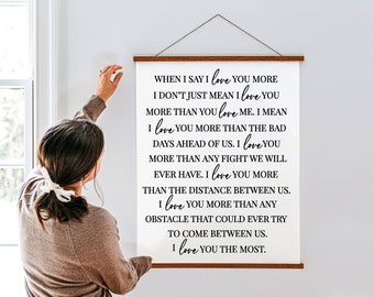 I Love You More-citaat SVG: bord romantische bruiloft (digitaal gesneden bestand)