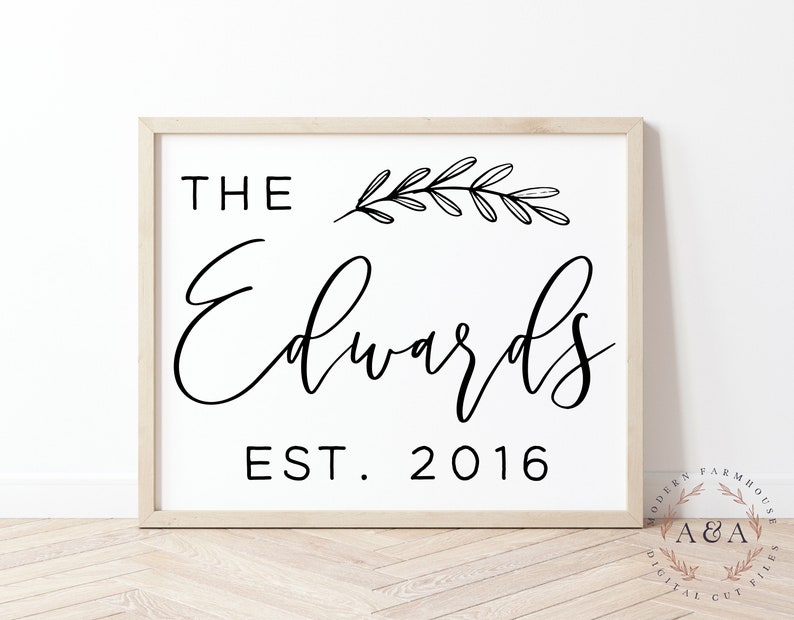 Download Personalized Family Name SVG Family Established Svg ...