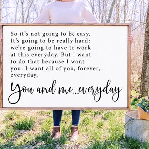 Movie Quote SVG: You and Me Everyday, Romantic Sign (Digital Cut File)