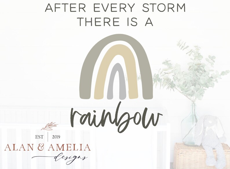 Download After Every Storm There Is A Rainbow Svg Rainbow Baby ...