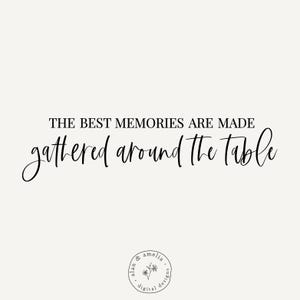 Farmhouse Kitchen Sign SVG: Memories Around The Table (Cut File & Printable Art) image 3