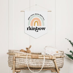 Rainbow Baby Quote CUT FILE | After Every Storm There Is A Rainbow SVG | Boho Nursery Sign Wall Decor | Cricut | Silhouette