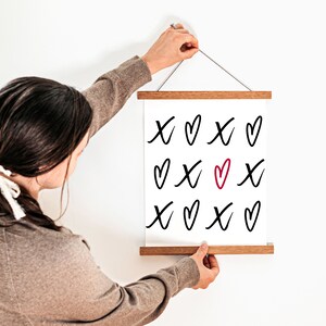 XOXO Heart Pattern SVG: Valentine&#39;s Day Cut File (Digital Download)