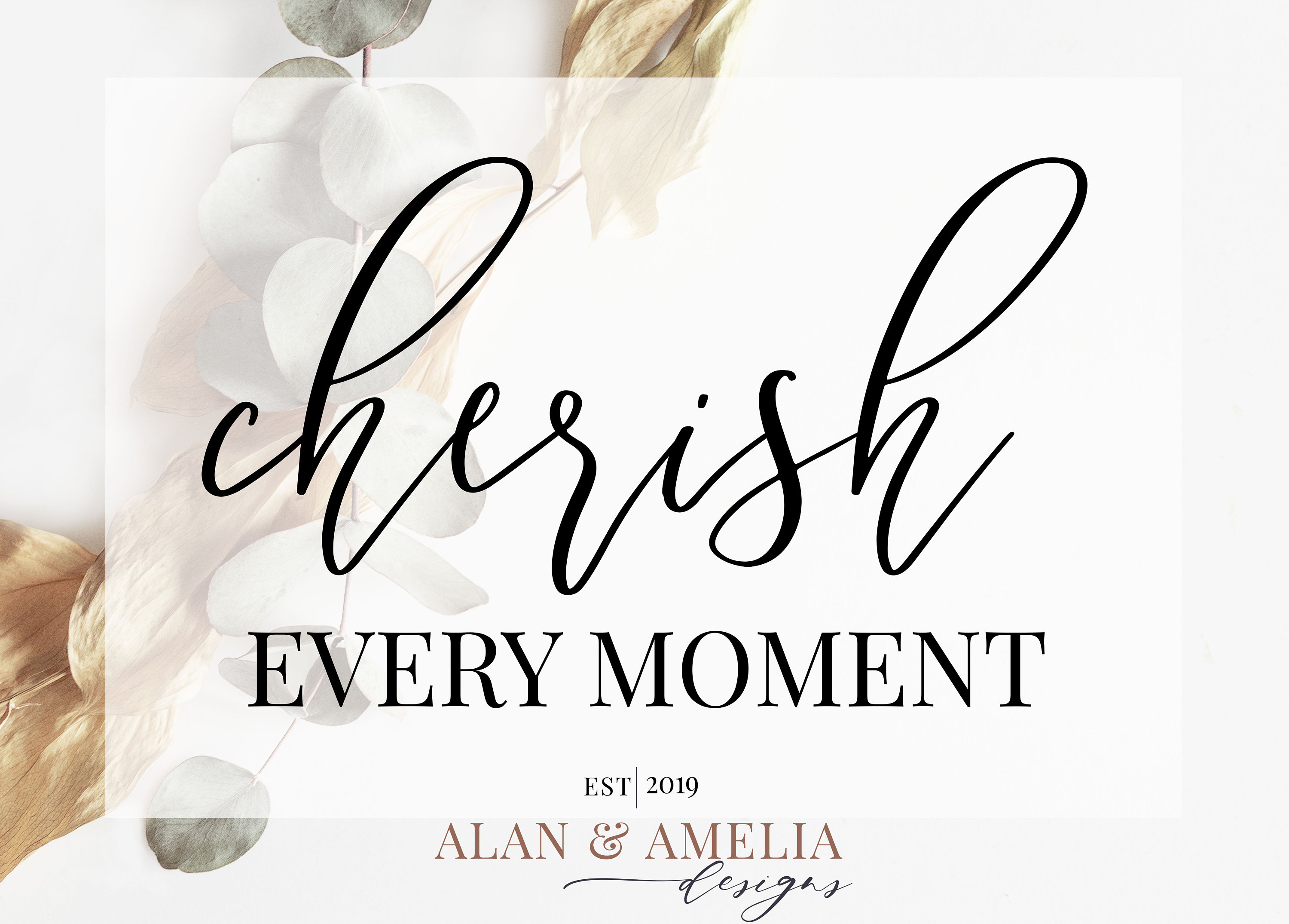Cherish Every Moment Svg Inspirational Svg Family Svg Etsy
