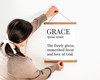 Grace Definition SVG: Christian Home Decor Cut File (Digital Download)