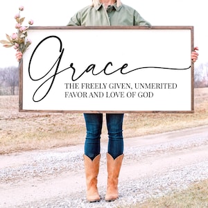 Grace SVG / Christian Sign Svg / Forgiveness Svg / Minimalist Sign Svg / Scripture / Inspirational Wall Decor / Grace Definition / Cricut