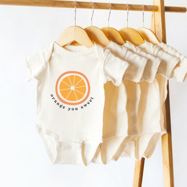 Orange You Sweet SVG | Cute Onesie Saying | Summer Onesie Cut File | Sublimation PNG | Abstract Fruit | Infant Bodysuit | Summer Baby Design