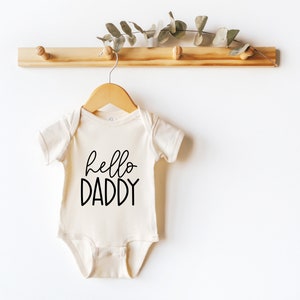Hello Daddy Onesie SVG: Pregnancy Announcement Cut File (Digital Download)