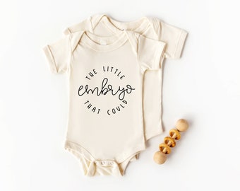 IVF Onesie Design | The Little Embryo That Could Svg | Fertility | IVF Baby Cut File | Miracle Baby | Minimalist Onesie | Gift for IVF Baby