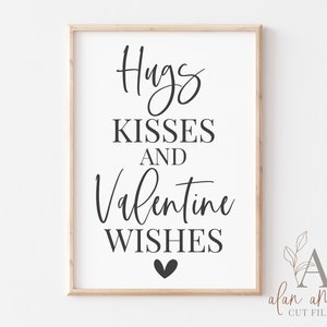 Knuffels Kussen en Valentijn wensen SVG | Valentijn Quote Svg | Romantische Valentine Sign Svg | Valentine Wall Decor Svg | Cricut | Silhouet
