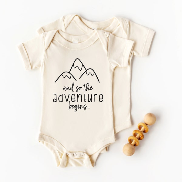 And So The Adventure Begins DIGITAL CUT FILE | Pregnancy Reveal Onesie Svg | Surprise Baby Announcement Saying | Sublimation png