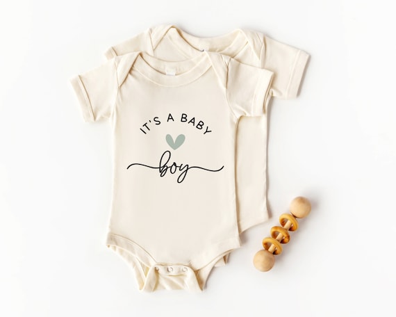 Baby Boy Announcement SVG: Gender Reveal Onesie Cut File (digital