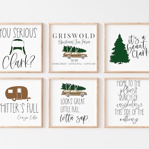 Paquete SVG de vacaciones navideñas / Clark Griswold svg / película navideña svg / signo navideño divertido svg / svg navideño / cricut / silueta