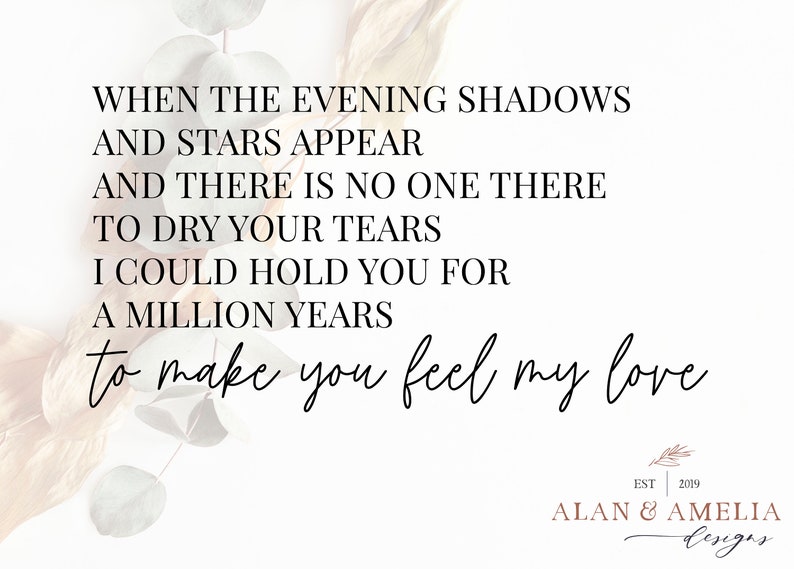 To Make You Feel My Love SVG File Bob Dylan Lyrics Svg Etsy