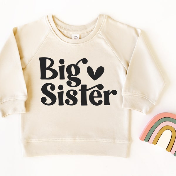 Big Sister SVG / Retrò Big Sister Shirt Svg / New Sibling Coming / Boho Sister Sweatshirt Cut File / Moderno / Minimalista / Sublimazione / PNG