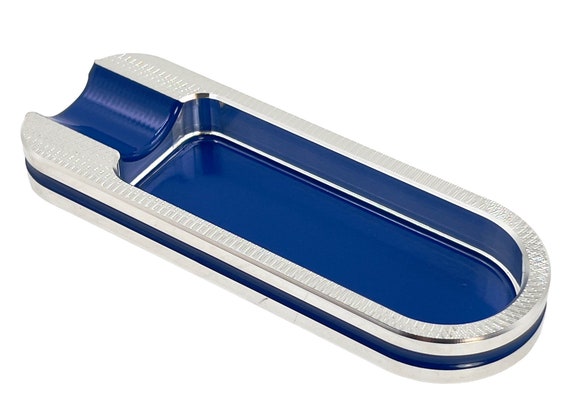 pocket cigarette ashtray Pocket Cigar Ashtray, Blue Powder Coat Cigar Rest, Billet Aluminum Single  Slot Ashtray, Stogie Ashtray, Blue Cigar Holder, Cigarette Ashtray