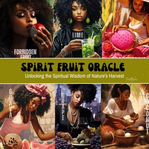 Mazzo di carte dell'oracolo del frutto spirituale / 40 carte delle dimensioni dei tarocchi Messaggi spirituali Divinazione per neri afroamericani con significato / Tarocchi della sacerdotessa di strada