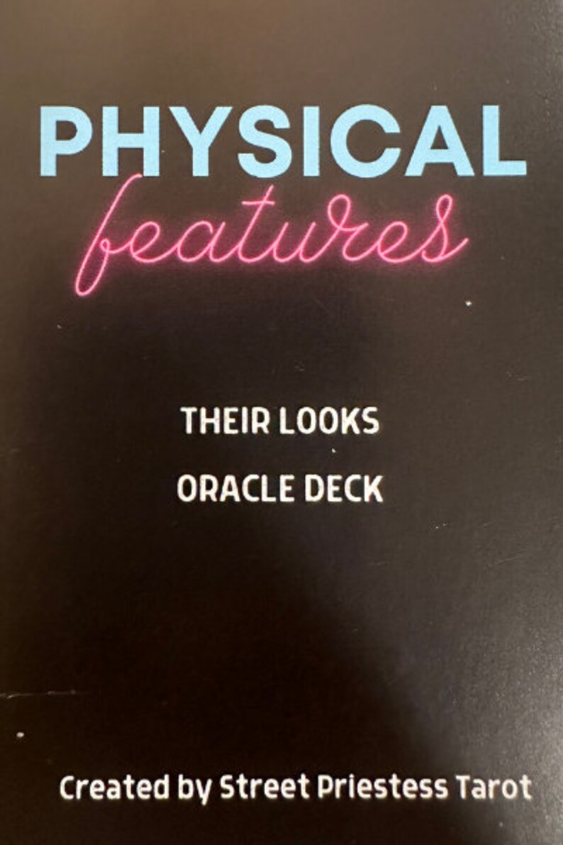 Physical Features Characteristics Oracle Cards Deck 78 Tarot Etsy
