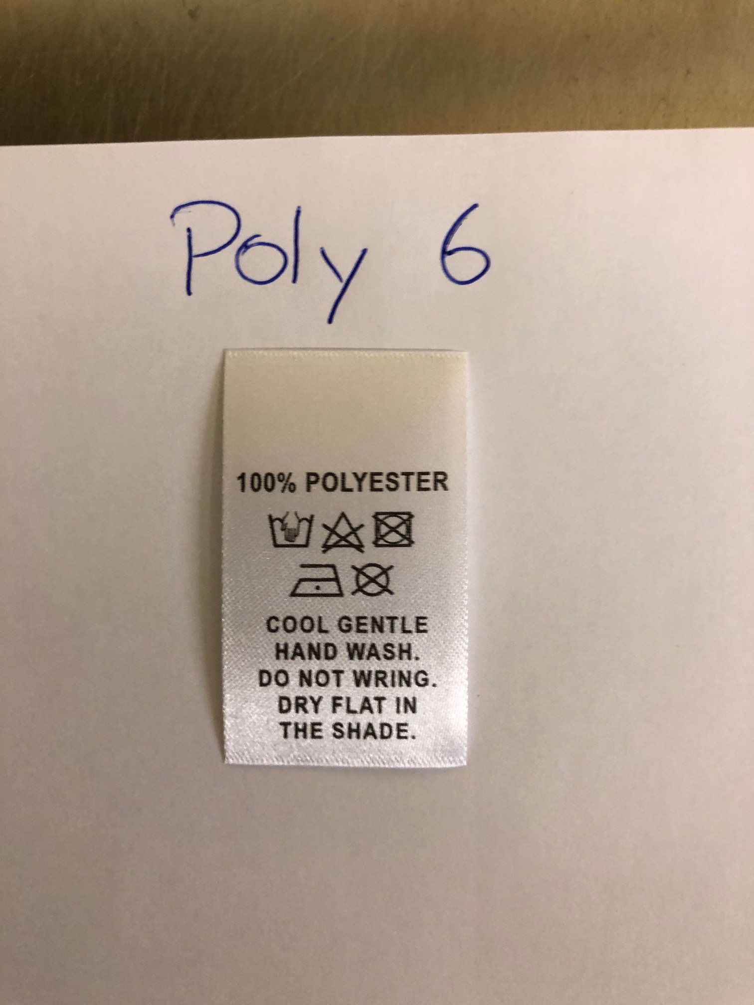 100 Polyester, Wash Care Labels, Clothing Labels, 8 Variations Etsy UK