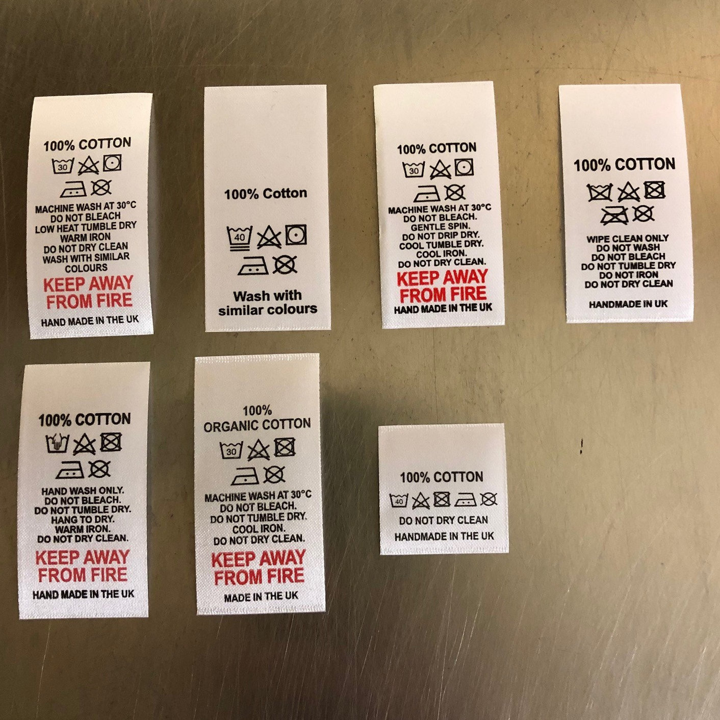 HAND WASH ONLY (MADE IN USA) - Garment Care Label - CRUZ LABEL