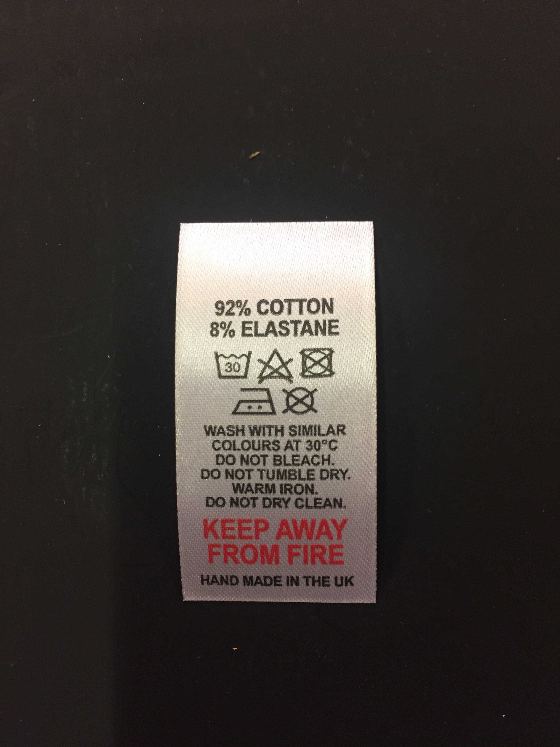 Wash care labels clothing labels | Etsy