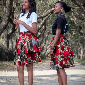 Layered ankara skirt hotsell