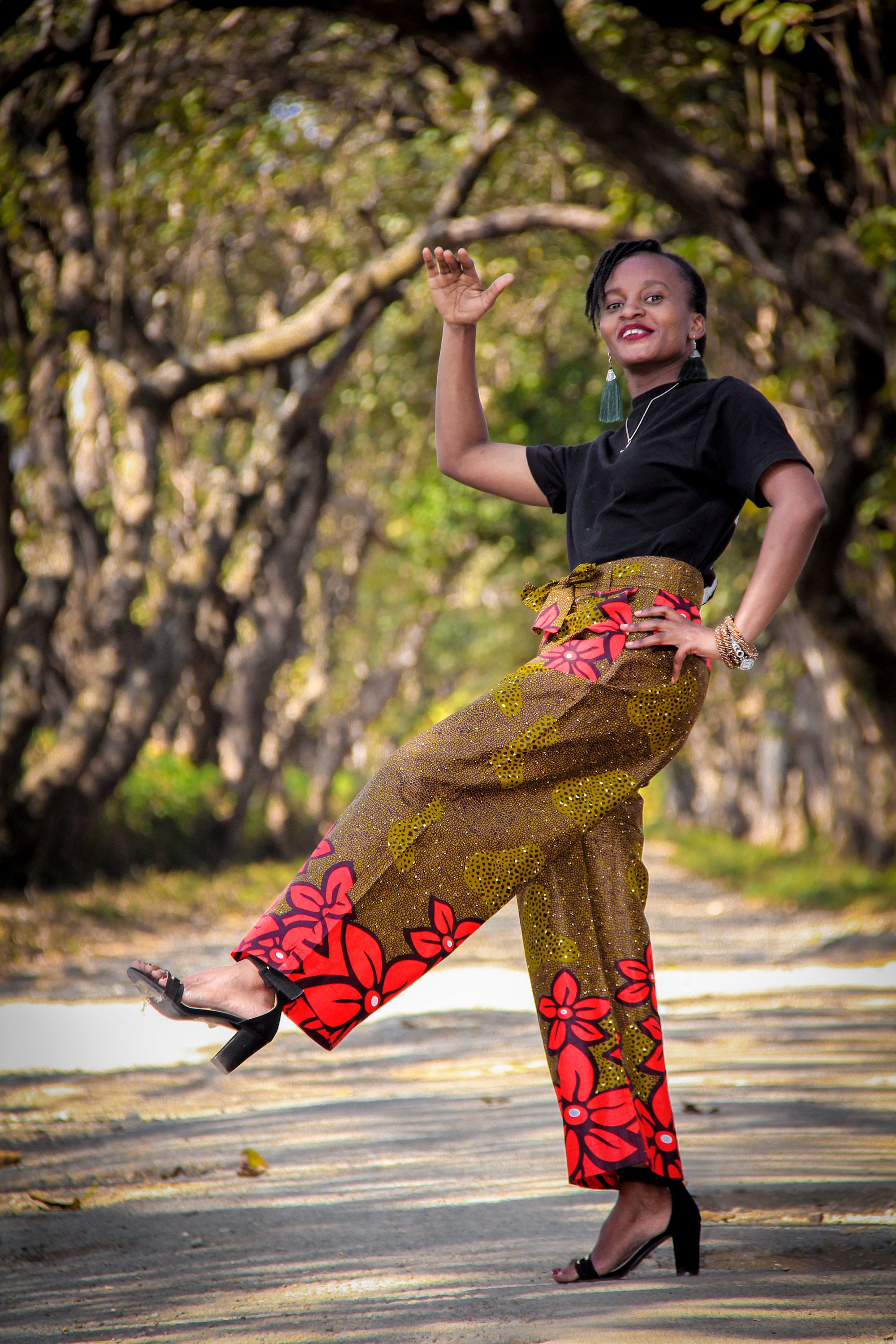 Ankara Wide Leg Pants and Crop Top, African Print 2 Piece Casual Wear,  Comfortable Clothing for Women, Palazzo Pants And Top