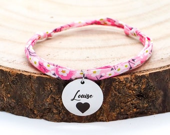 Personalisiertes Freiheitsarmband "BL#02" mit Medaillengravur, Damenarmband, Weihnachtsgeschenk, Geburtstagsgeschenk, Mama, Valentinstag
