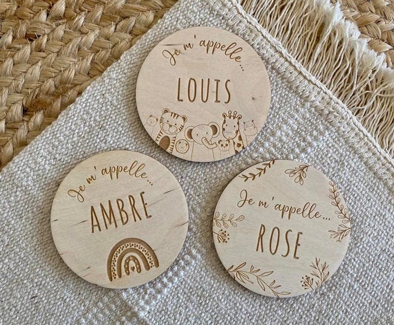Carte naissance bébé personnalisée en bois ... Carte bienvenue bébé, Souvenir de naissance, Cadeau de Naissance, cadeau bébé, boite souvenir