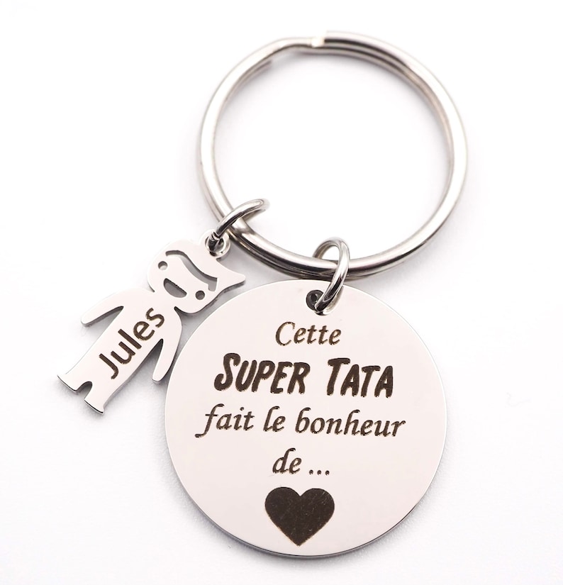 Personalized keyring engraved with child's first name Personalized Grandmother's Day Gift Mother's Day Father's Day Grandma gift image 9