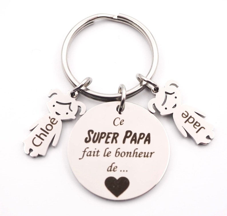 Personalized keyring engraved with child's first name Personalized Grandmother's Day Gift Mother's Day Father's Day Grandma gift image 4