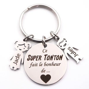 Personalized keyring engraved with child's first name Personalized Grandmother's Day Gift Mother's Day Father's Day Grandma gift image 8