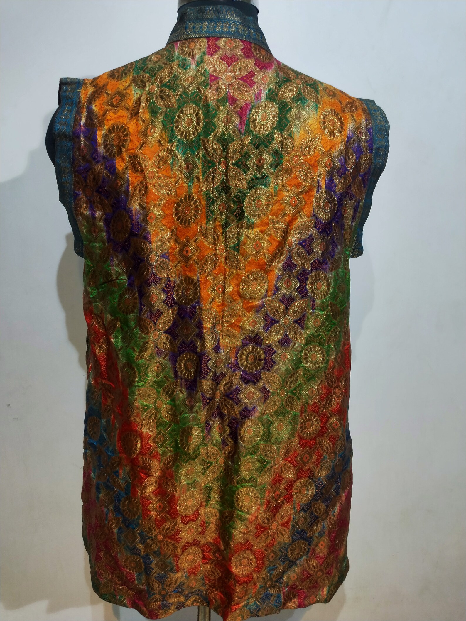 Vintage Silk zari embroidery zardozi work jacket women's Etsy