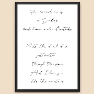 Tyler Childers Shake the Frost Lyric Print. Señales de Tyler Childers. Shake the Frost Digital Download Poster Imprimible