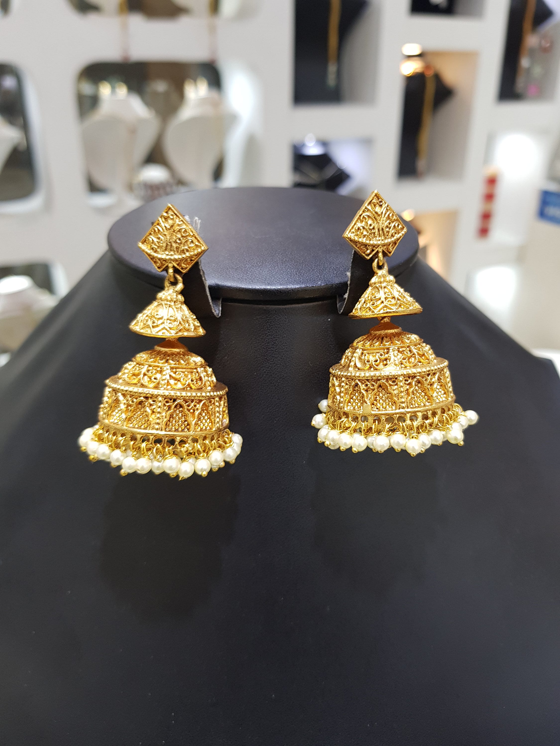 Buy 22K Gold Plated Temple Jewelry/temple Earrings/temple Jhumka/south  Indian Jewelry/antique Gold Earrings/indian Jewelry/sabyasachi Jewelry  Online in India - Etsy