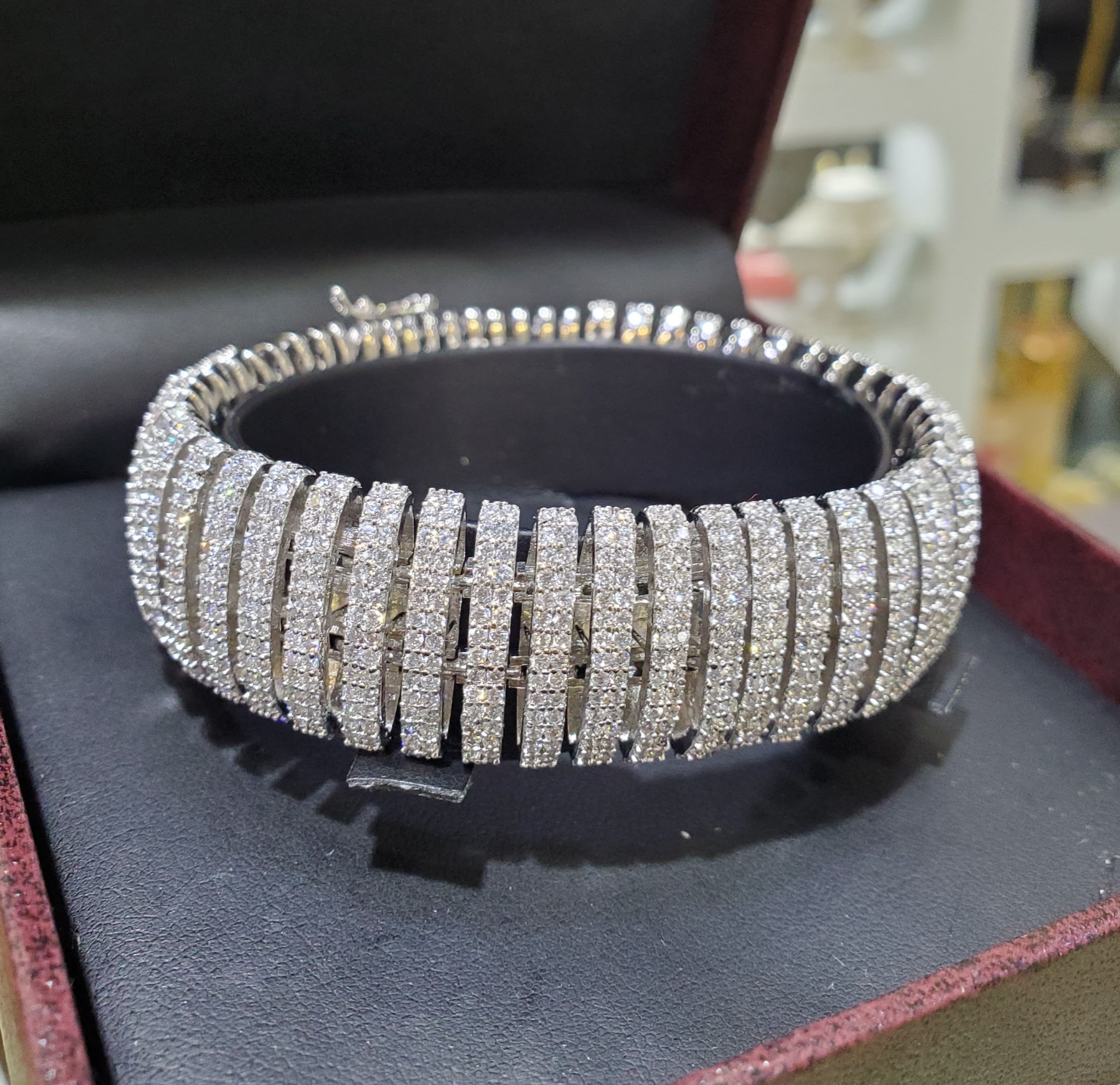 Manufacturer of Designer two line diamond bracelet | Jewelxy - 111743