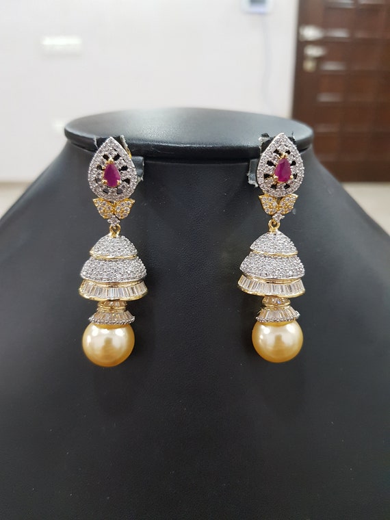 Cz cheap diamond earrings