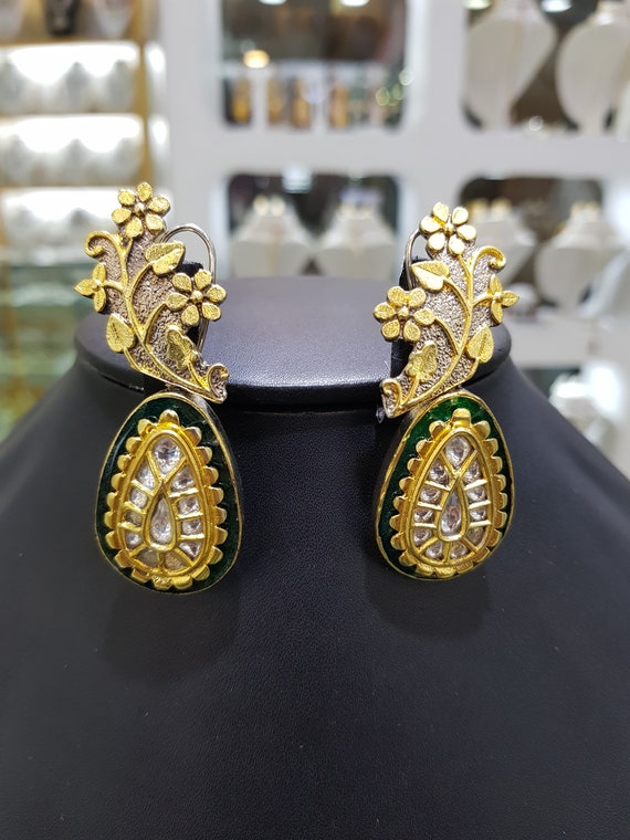 Sabyasachi Inspired Polki Kundan Necklace Set – AristaBeads Jewelry