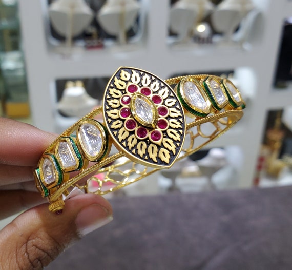 Ruby Kundan Bracelet – Dazzles Fashion and Costume Jewellery