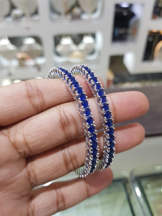 Blue sapphire best sale bangles