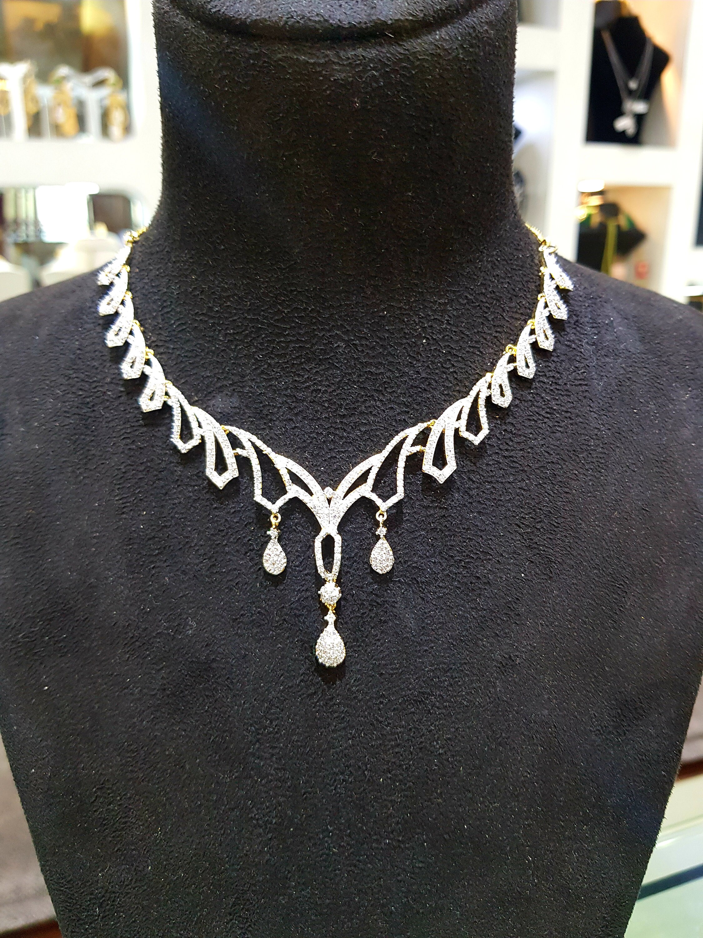 Low price diamond deals necklace